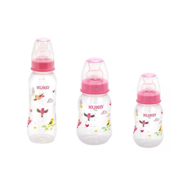 Kit Mamadeira Kuka Redonda Rosa/Passaro 3162 Imagem de Kit Mamadeira Kuka Redonda Rosa/Passaro 3162