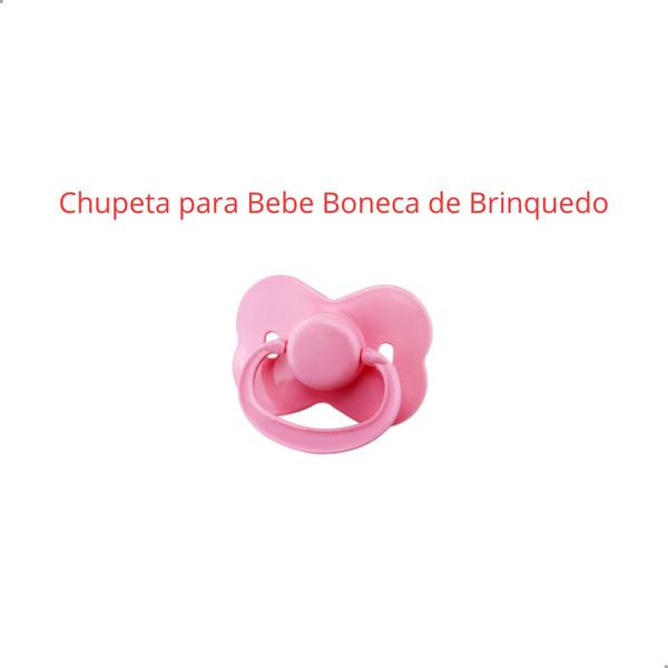 Imagem de Kit Mamadeira Magica Leite Falso Fralda E Chupeta Para Boneca Bebe