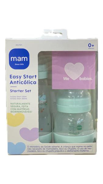 Imagem de Kit Mamadeira Mam Easy Start Anticólica - Starter Set 130ml e 260ml