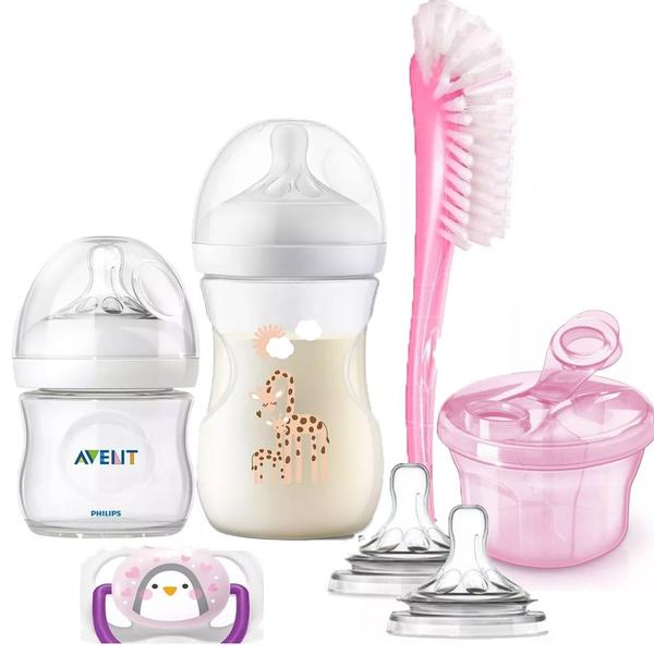 Imagem de Kit Mamadeira Pétala 7 Peças Rosa Philips Avent