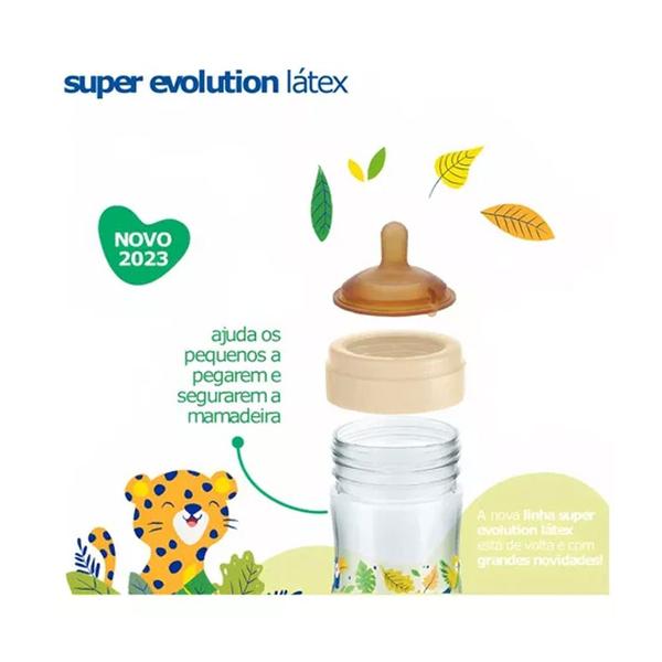 Imagem de Kit Mamadeira Super Evolution Látex 150ml + 300ml +0m Neutra Lillo