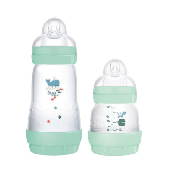 Imagem de KIT MAMADEIRAS EASY START 130ml + 260ml AZUL - MAM