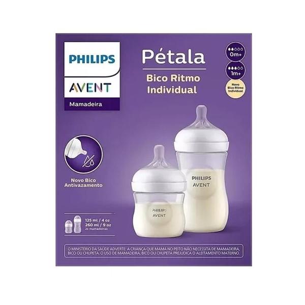 Imagem de Kit Mamadeiras Pétala 3.0 125Ml + 260Ml Philips Avent