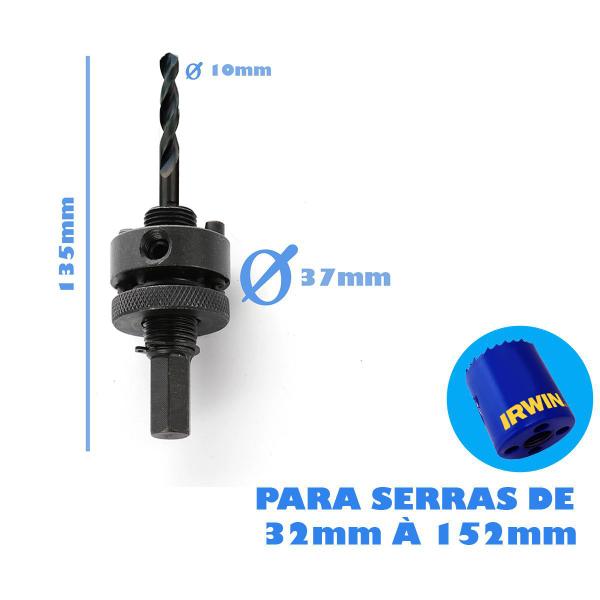 Imagem de Kit Mandril Broca e Serra Copo 2L 64mm Mandril Para 32-152mm