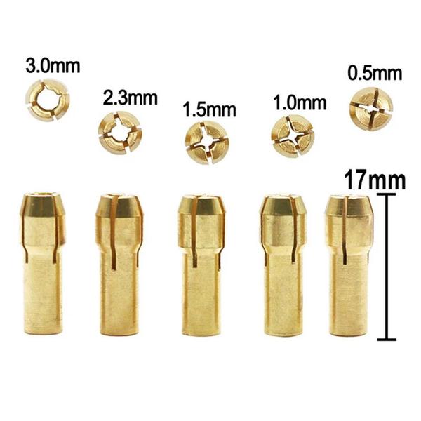 Imagem de Kit Mandril e Pinças para Motor Elétrico 2mm Micro Retífica