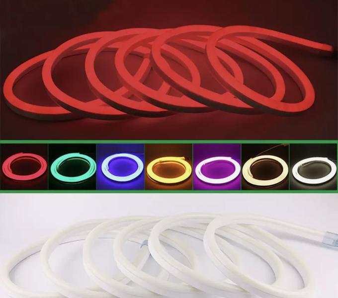 Imagem de KIT Mangueira Fita LED Neon Flex RGB 127V 50 Metros + Fonte