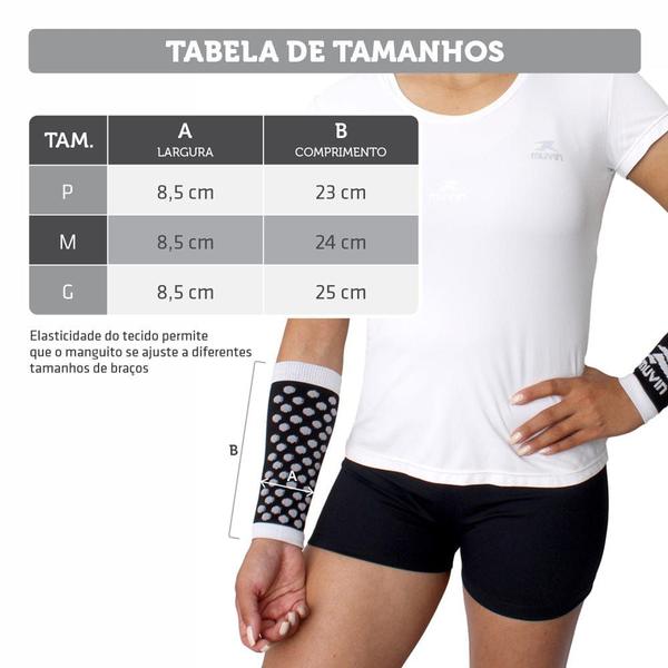 Kit Manguito Volei + Joelheira Acolchoada - Joelheira elástica para volei - TALBRIN Imagem de Kit Manguito Volei + Joelheira Acolchoada - Joelheira elástica para volei