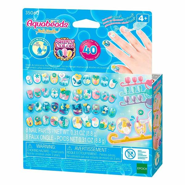 Imagem de Kit Manicure Infantil - Aquabeads - Refil Unhas Unicórnios - Epoch Magia