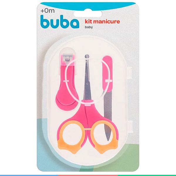 Imagem de Kit Manicure Infantil Bebe Com Cortador de Unha Tesoura e Lixa A Partir do Nascimento Buba