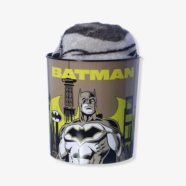 Imagem de Kit manta com balde batman  dc comics