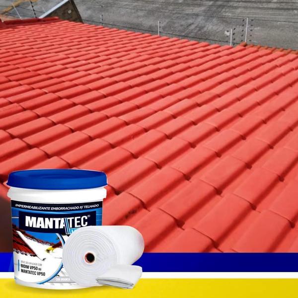 Imagem de Kit Manta Liquida Emborrachada 12Kg + 10M2 Bidim Ceramica