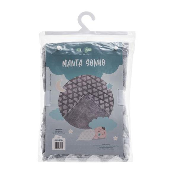 Kit Manta Pipoquinha + Naninha Elefante Baby Loani Imagem de Kit Manta Pipoquinha + Naninha Elefante Baby Loani