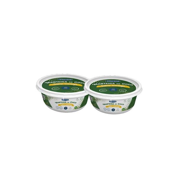 Kit Manteiga De Coco Vitorena Sem Sal 200G Vegana - 2 Un Imagem de Kit Manteiga De Coco Vitorena Sem Sal 200G Vegana - 2 Un