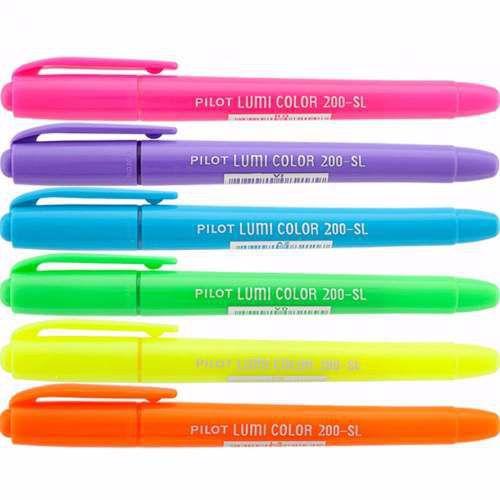 Imagem de Kit Marca Texto Pilot C/12 cores - 6 neon e 6 pastel