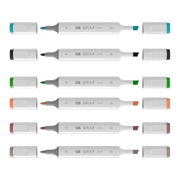 Imagem de Kit Marcador Artistico Graf Duo Cis Escolha As Cores