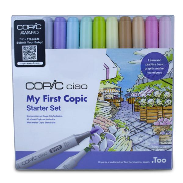 Imagem de Kit Marcador Copic Ciao My First Starter Set com 10 Unidades e 2 Multiliner