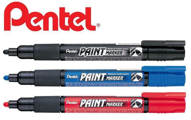 Imagem de KIT Marcador Pentel Paint Marker A Base De Oleo Com 3