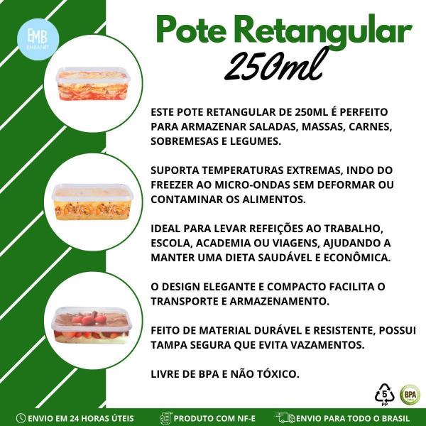 Kit Marmita Fitness Vai Na Freezer E Microondas 250Ml - 48Un - Embanet Comercio De Embalagens Imagem de Kit Marmita Fitness Vai Na Freezer E Microondas 250Ml - 48Un