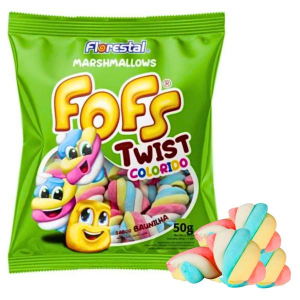 Imagem de Kit Marshmallow Twist Colorido Fofs FLORESTAL - 3 Pcts De 50g Cada