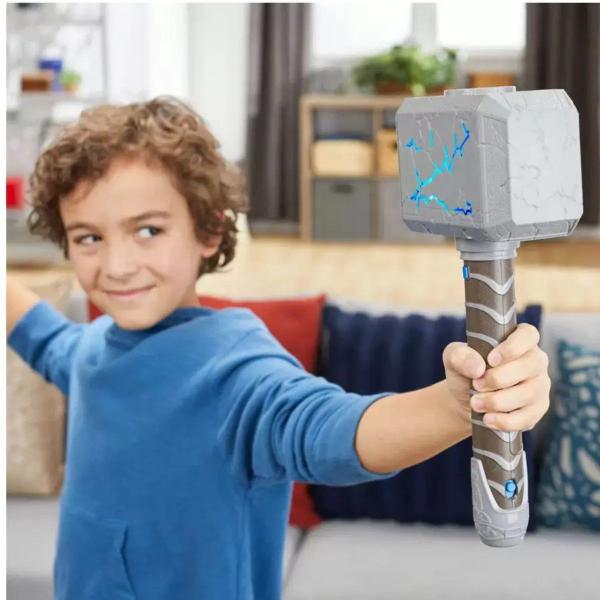 Imagem de Kit Martelo Thor Mjolnir Deus do Trovão x Martelo Thor Stormbreaker Marvel Hasbro