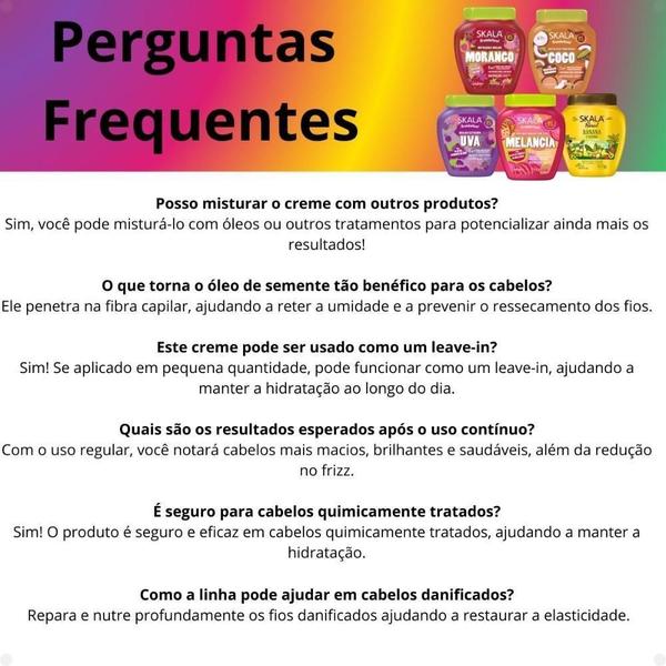 Kit Máscara Skala: Banana, Coco, Melancia, Morango E Uva Imagem de Kit Máscara Skala: Banana, Coco, Melancia, Morango E Uva
