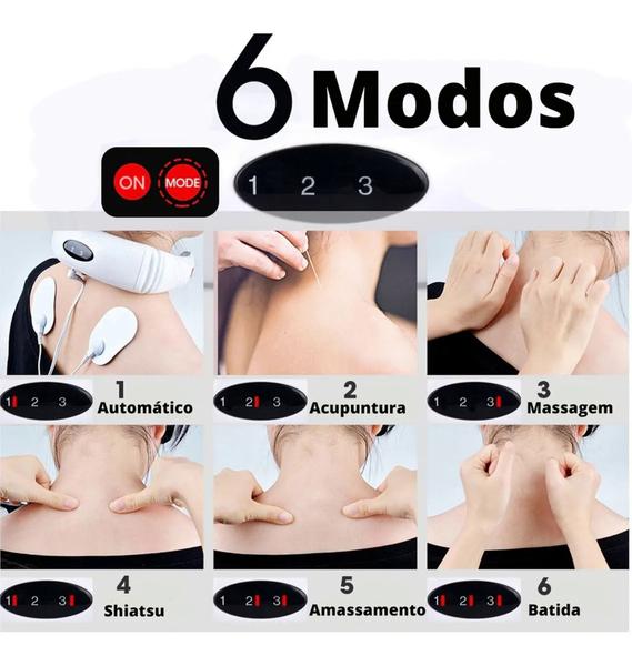 Imagem de Kit Massageador De Pescoço Cervical Coluna + Aparelho Digital Fisioterapia