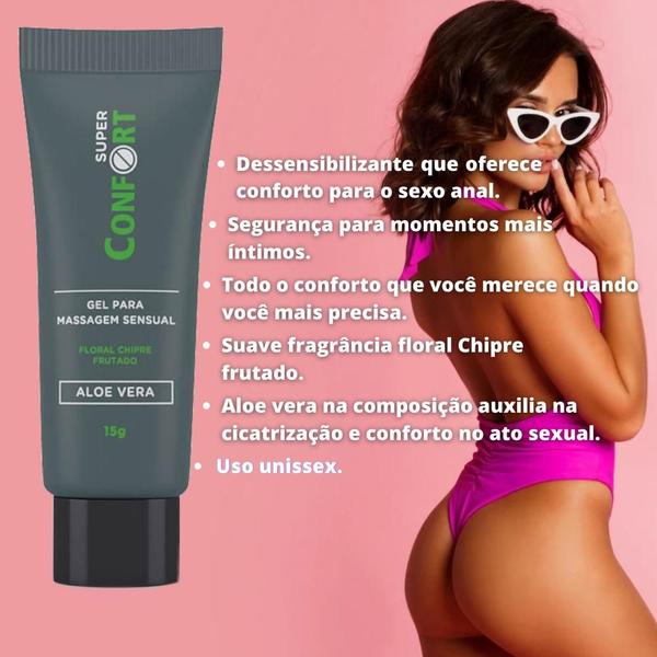 Imagem de Kit Massageador de Prostata Master e Gel Lubrificante Dessensibilizante Super Confort