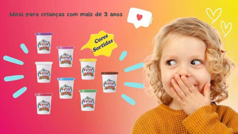 Imagem de Kit massinha de modelar - 6 potinhos sortidos