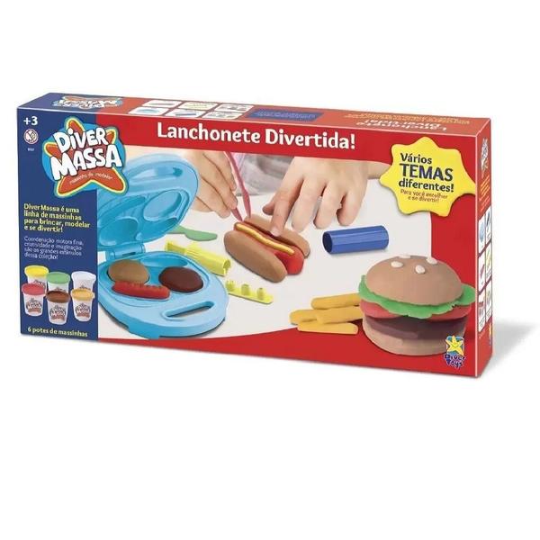 Imagem de Kit Massinha de Modelar Lanchonete Divertida + Sorveteria Diver Massa Divertoys