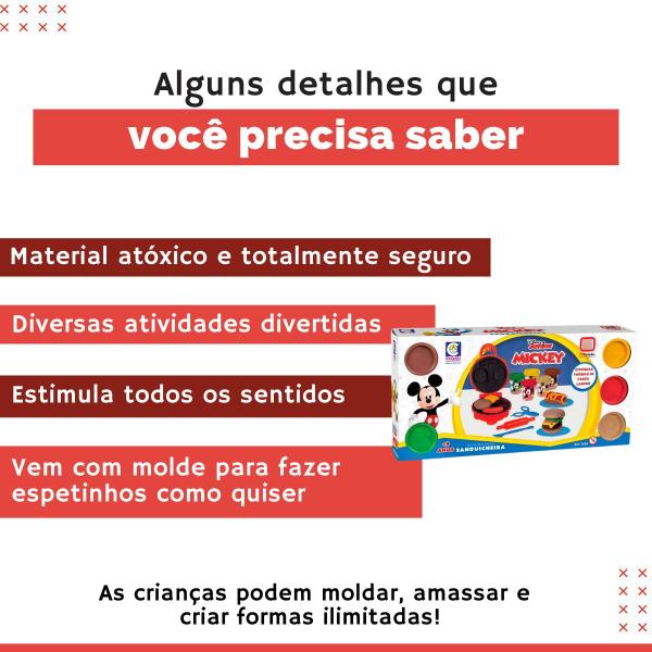 Kit Massinha Mickey Sanduicheira C/ Acess. Disney Junior Brinquedo Infantil - Cotiplás Imagem de Kit Massinha Mickey Sanduicheira C/ Acess. Disney Junior Brinquedo Infantil - Cotiplás