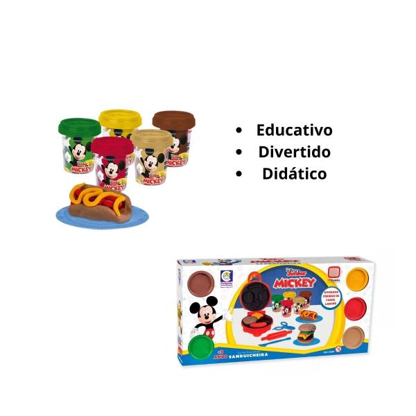 Kit Massinha Mickey Sanduicheira C/ Acess. Disney Junior Brinquedo Infantil - Cotiplás Imagem de Kit Massinha Mickey Sanduicheira C/ Acess. Disney Junior Brinquedo Infantil - Cotiplás