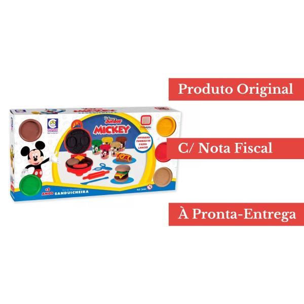 Kit Massinha Mickey Sanduicheira C/ Acess. Disney Junior Brinquedo Infantil - Cotiplás Imagem de Kit Massinha Mickey Sanduicheira C/ Acess. Disney Junior Brinquedo Infantil - Cotiplás