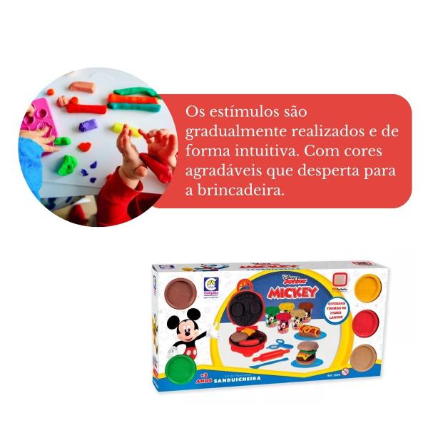 Kit Massinha Mickey Sanduicheira C/ Acess. Disney Junior Brinquedo Infantil - Cotiplás Imagem de Kit Massinha Mickey Sanduicheira C/ Acess. Disney Junior Brinquedo Infantil - Cotiplás