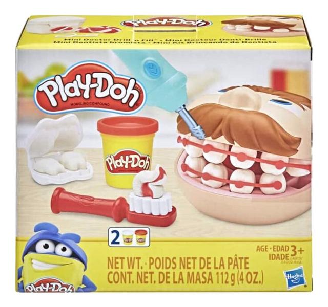 Imagem de Kit Massinha Play Doh Brincando De Dentista - Hasbro E4919