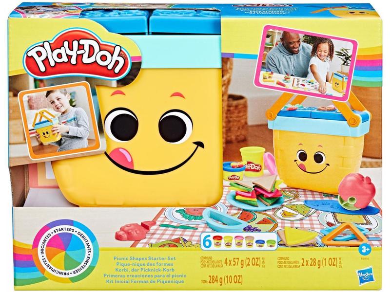 Imagem de Kit Massinha Play-Doh Picnic Shapes Starter Hasbro - com Acessórios