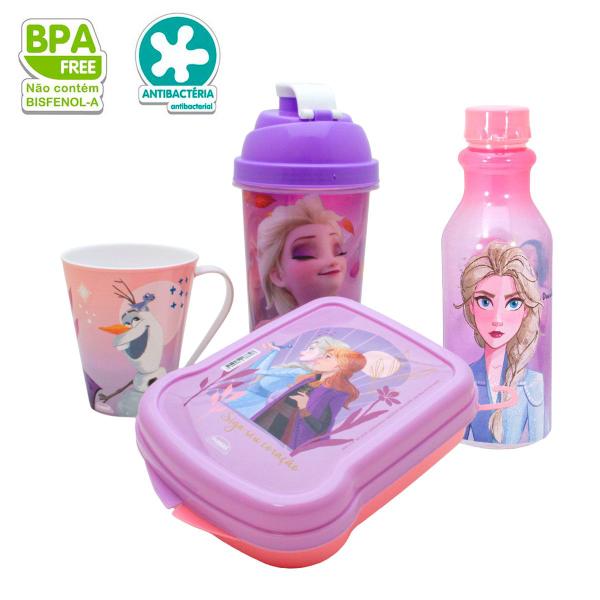 Imagem de Kit Máster Hora do Lanche Garrafa 500ml, Shakeira 580ml, Caneca 360ml, e Sanduicheira