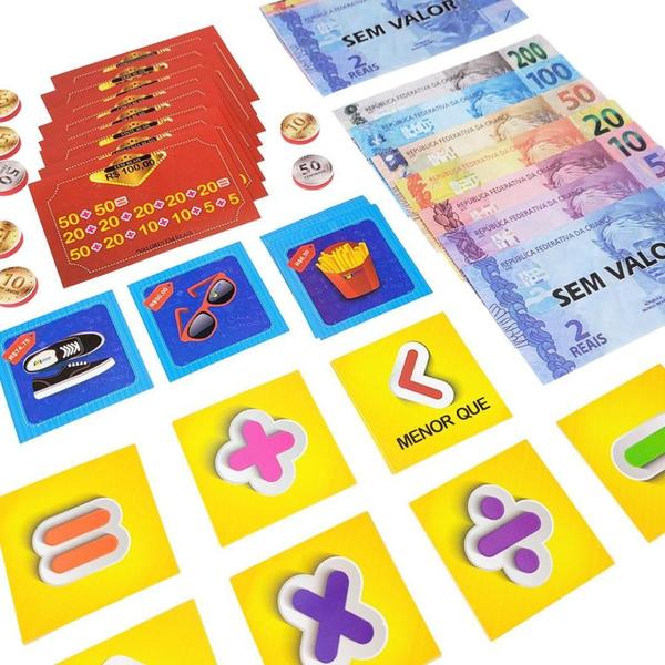 Imagem de KIT Matemática Financeira Brinquedo Educativo Ensino Fundamental I II