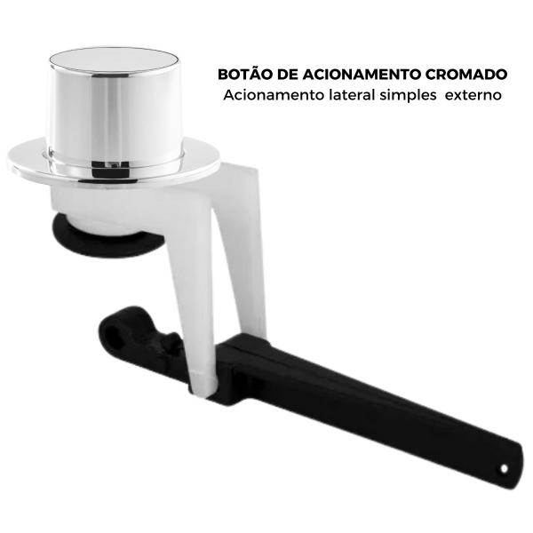 Imagem de Kit Mecanismo Reparo Completo Universal Acionamento Lateral C/ Boia Acoplada Caixa Descarga  Valeplast