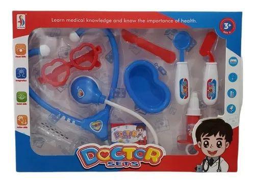 Imagem de Kit Médico Brinquedo Infantil - Brinquedo Educativo (Azul)