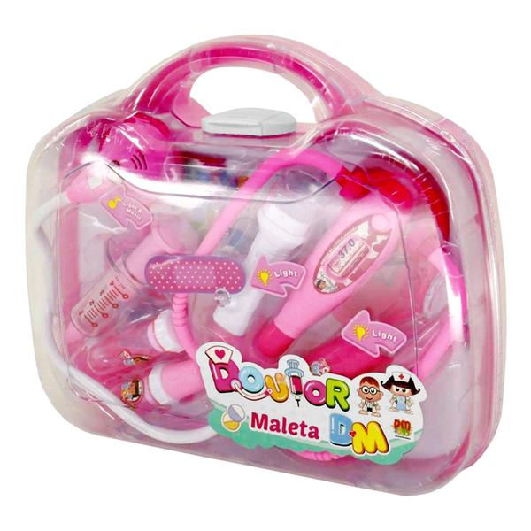 Imagem de Kit Médico Com Som Maleta Crianças Divertido Doutora Rosa - Dm Toys