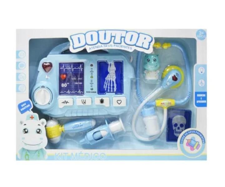 Imagem de Kit Médico Doutor Raio X Infantil Emite Luz E Som Mini Dr