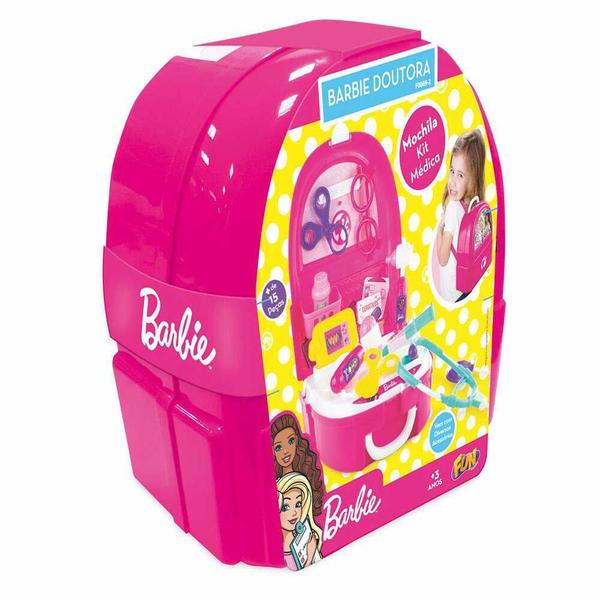 Imagem de Kit Médico Infantil - Barbie Doutora - Mochila Médica - Fun Divirta-se