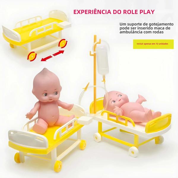 Imagem de Kit Médico Infantil para Brincar - Conjunto de Dentista e Médico - Brinquedo Educativo para Meninos e Meninas