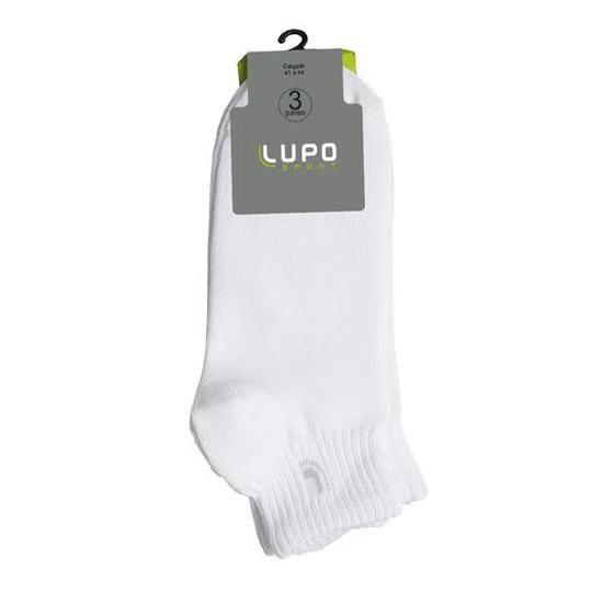 Imagem de Kit Meia Lupo Sport Cano Médio 3 Pares Branco 37 ao 40