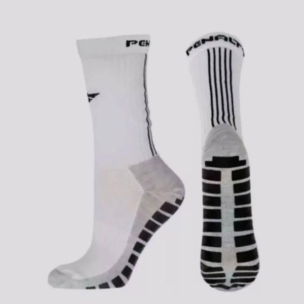 Imagem de Kit Meia Penalty Grip Antiderrapante 3 Pares Branca