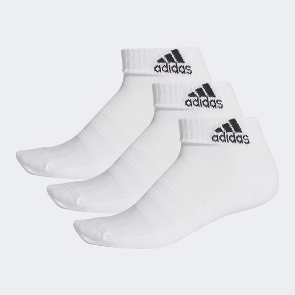 Imagem de Kit Meia Unissex Médio Cush Ank Adidas 3 Pares Branco