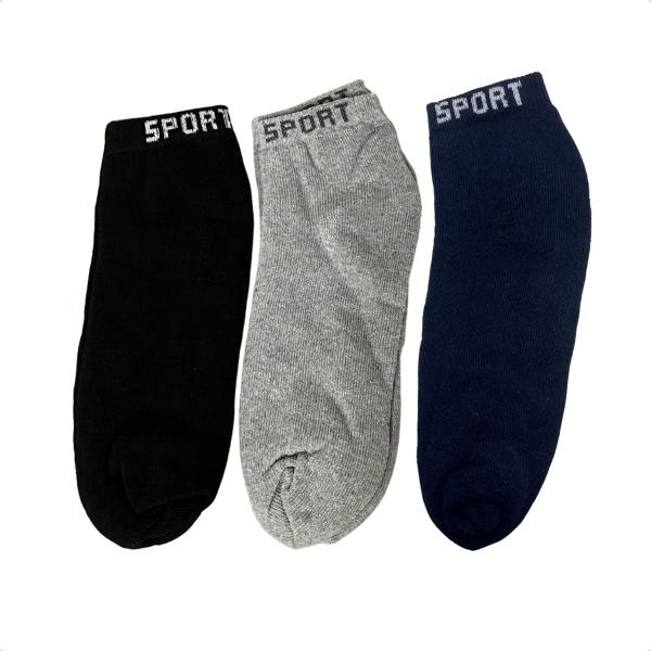 Imagem de Kit Meias 6 Pares Meias Soquete Grossas Masculina Sport