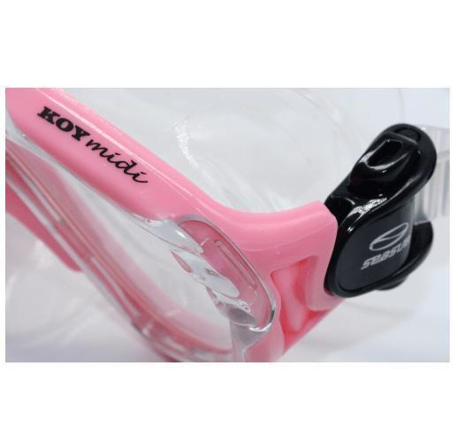 Imagem de Kit Mergulho Infantil Snorkel Mascara Koy Midi Seasub Rosa