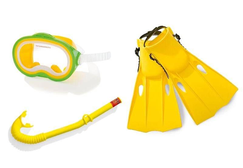 Imagem de Kit Mergulho Master Intex Máscara Snorkel & Nadadeira