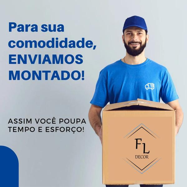 Imagem de KIT Mesa De Cabeceira Retro 30 Pé Palito CASTANHO ENVIO MONTADA